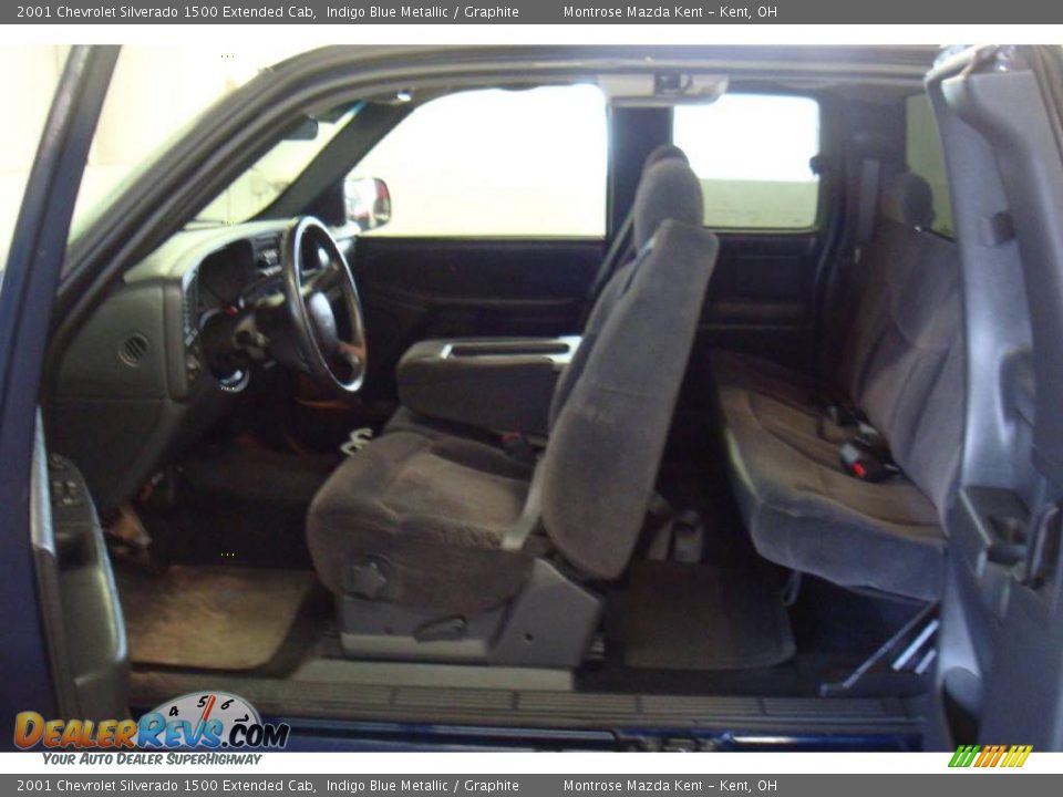 2001 Chevrolet Silverado 1500 Extended Cab Indigo Blue Metallic / Graphite Photo #9