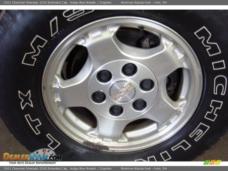 2001 Chevrolet Silverado 1500 Extended Cab Indigo Blue Metallic / Graphite Photo #16