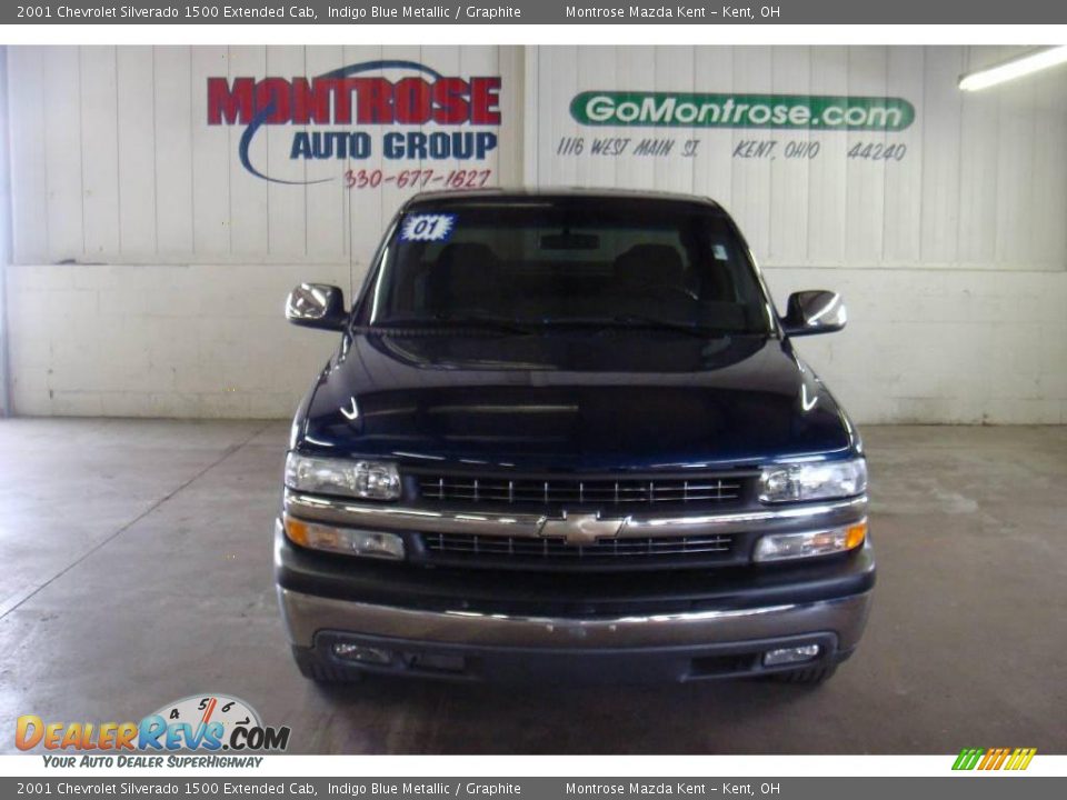 2001 Chevrolet Silverado 1500 Extended Cab Indigo Blue Metallic / Graphite Photo #18