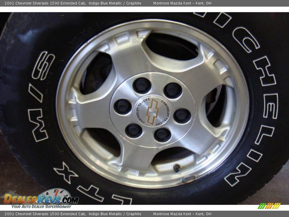 2001 Chevrolet Silverado 1500 Extended Cab Indigo Blue Metallic / Graphite Photo #22
