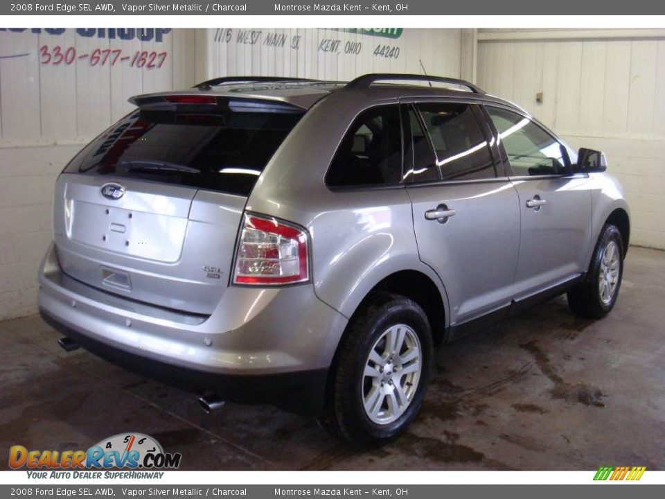 2008 Ford Edge SEL AWD Vapor Silver Metallic / Charcoal Photo #6