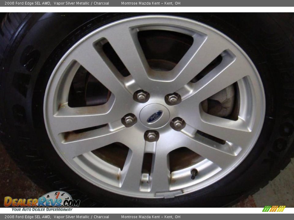 2008 Ford Edge SEL AWD Vapor Silver Metallic / Charcoal Photo #34