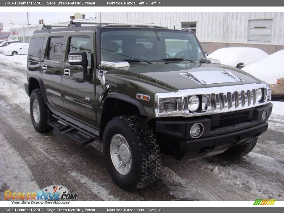 2004 Hummer H2 SUV Sage Green Metallic / Wheat Photo #4