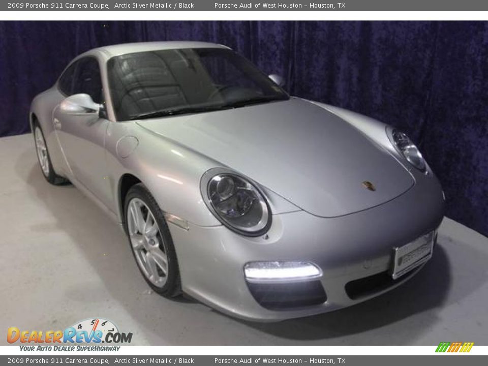 2009 Porsche 911 Carrera Coupe Arctic Silver Metallic / Black Photo #1