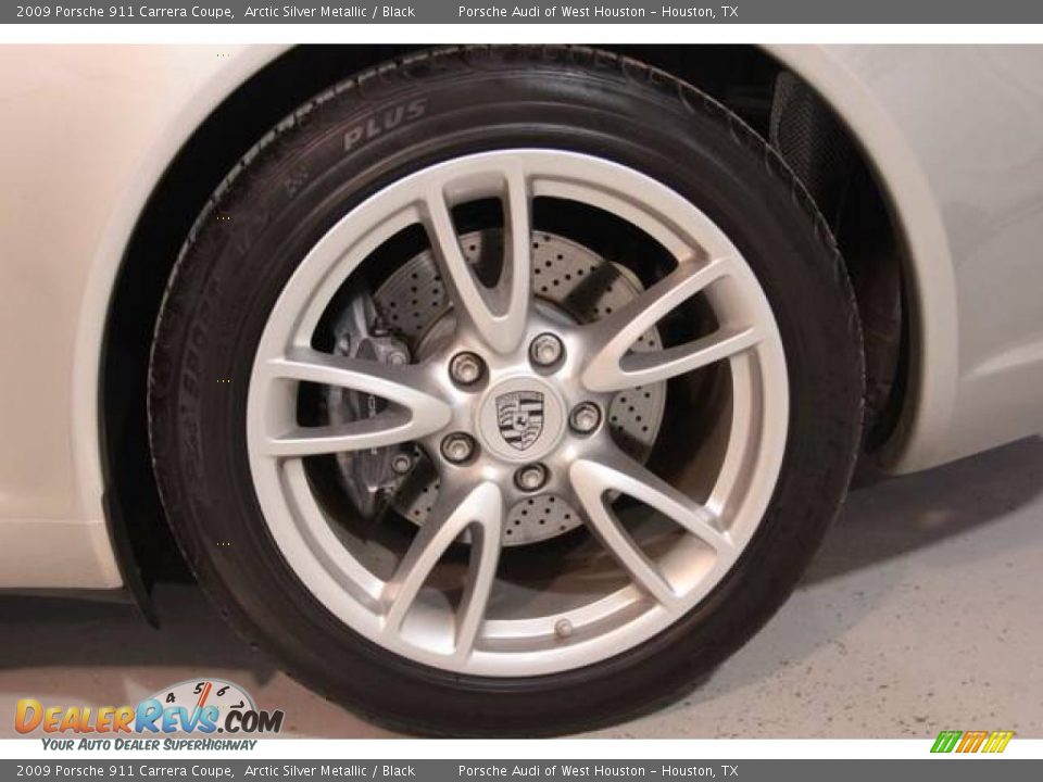 2009 Porsche 911 Carrera Coupe Arctic Silver Metallic / Black Photo #9