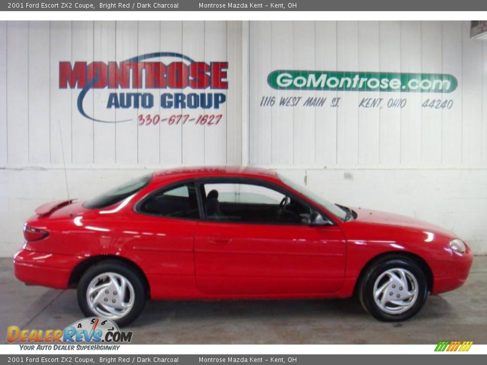 2001 Ford Escort ZX2 Coupe Bright Red / Dark Charcoal Photo #1