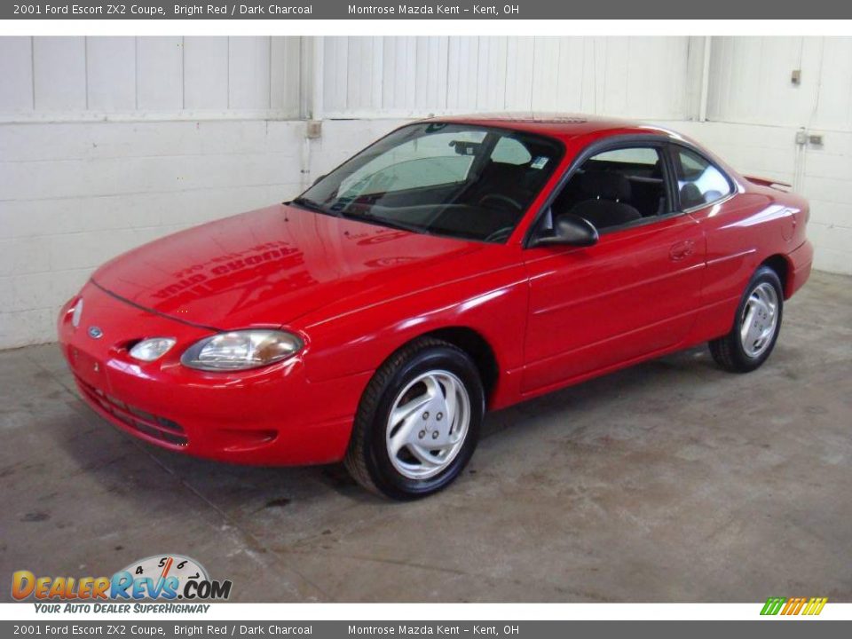 2001 Ford Escort ZX2 Coupe Bright Red / Dark Charcoal Photo #4