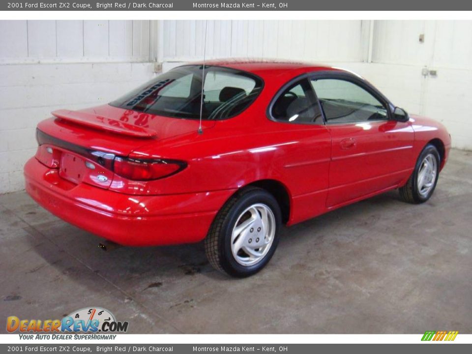 2001 Ford Escort ZX2 Coupe Bright Red / Dark Charcoal Photo #5