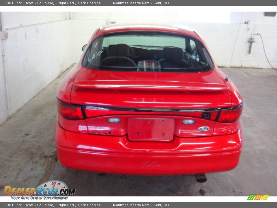 2001 Ford Escort ZX2 Coupe Bright Red / Dark Charcoal Photo #8