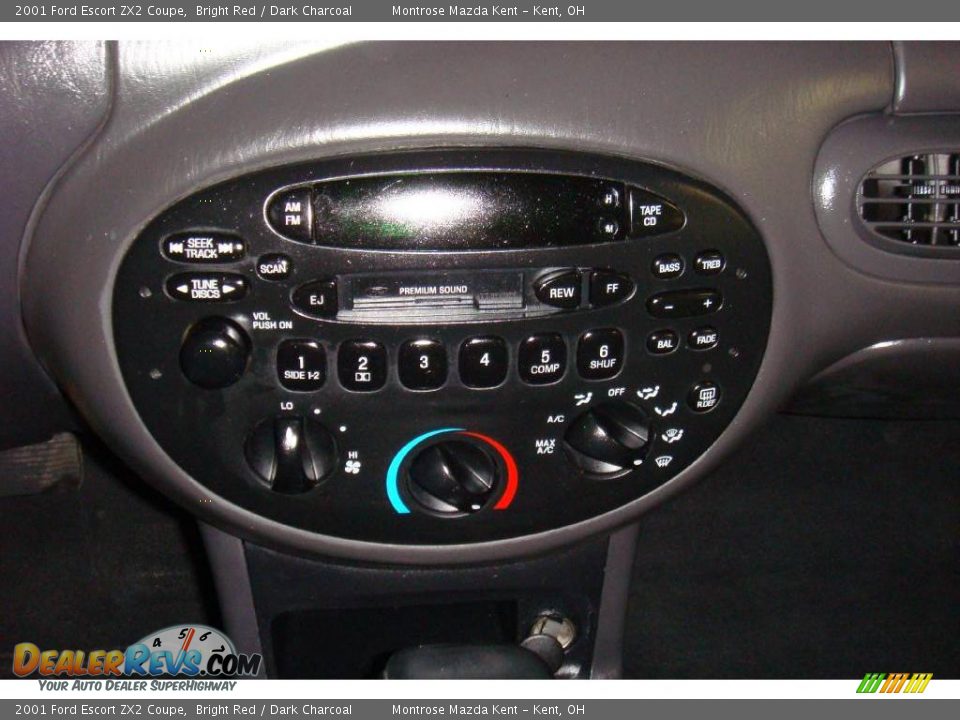 2001 Ford Escort ZX2 Coupe Bright Red / Dark Charcoal Photo #11