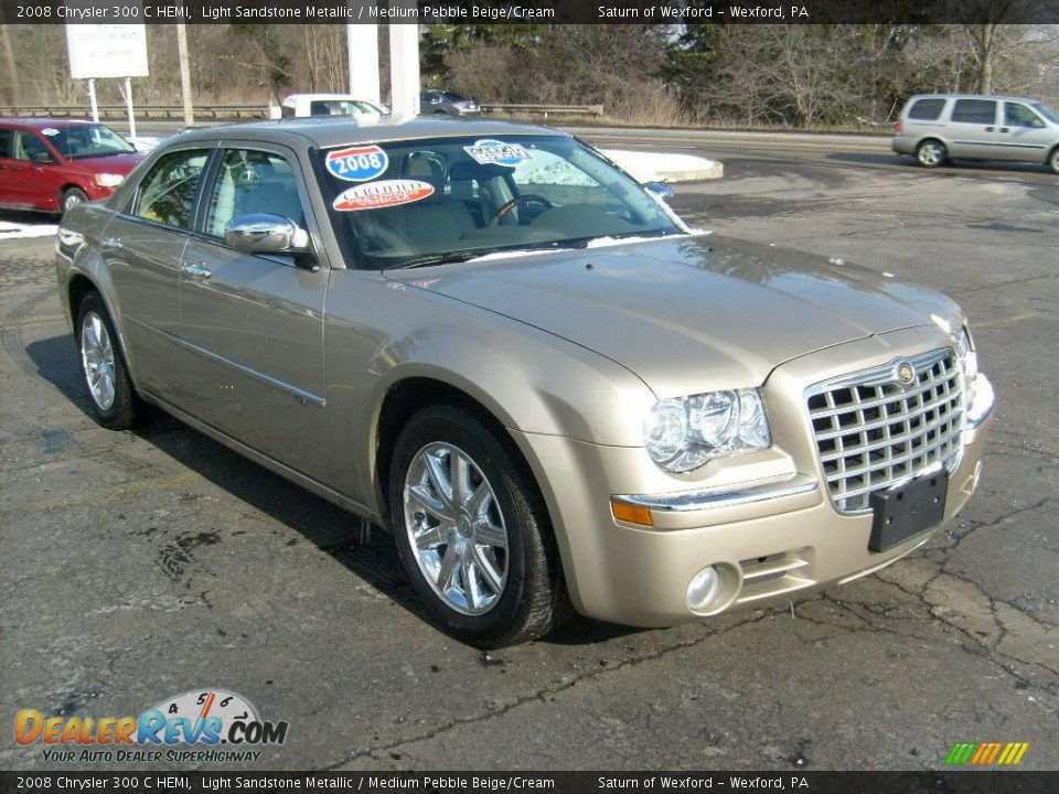 2008 Chrysler 300 C HEMI Light Sandstone Metallic / Medium Pebble Beige/Cream Photo #6