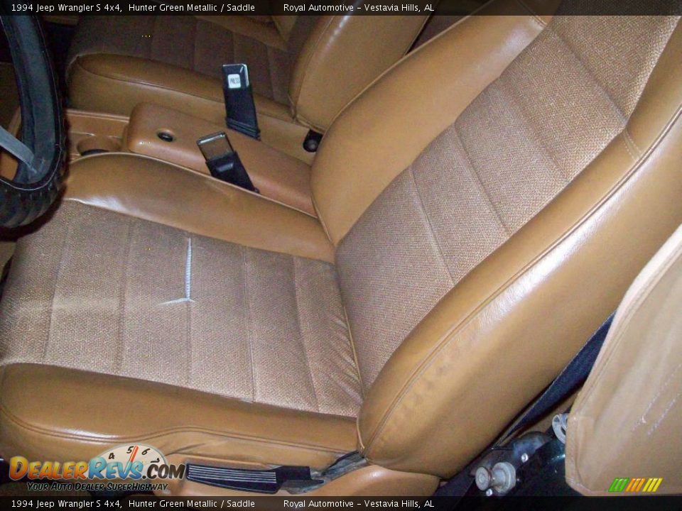 1994 Jeep Wrangler S 4x4 Hunter Green Metallic / Saddle Photo #13