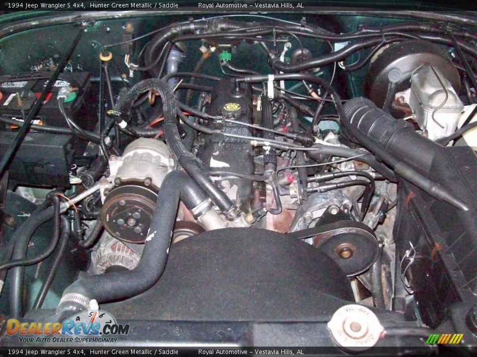1994 Jeep Wrangler S 4x4 Hunter Green Metallic / Saddle Photo #20