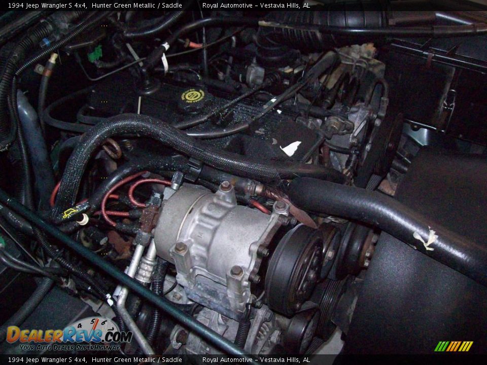 1994 Jeep Wrangler S 4x4 Hunter Green Metallic / Saddle Photo #21