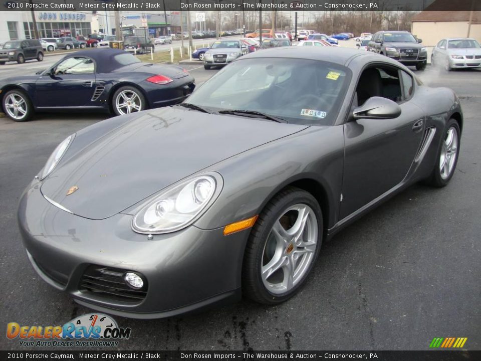 2010 Porsche Cayman Meteor Grey Metallic / Black Photo #1