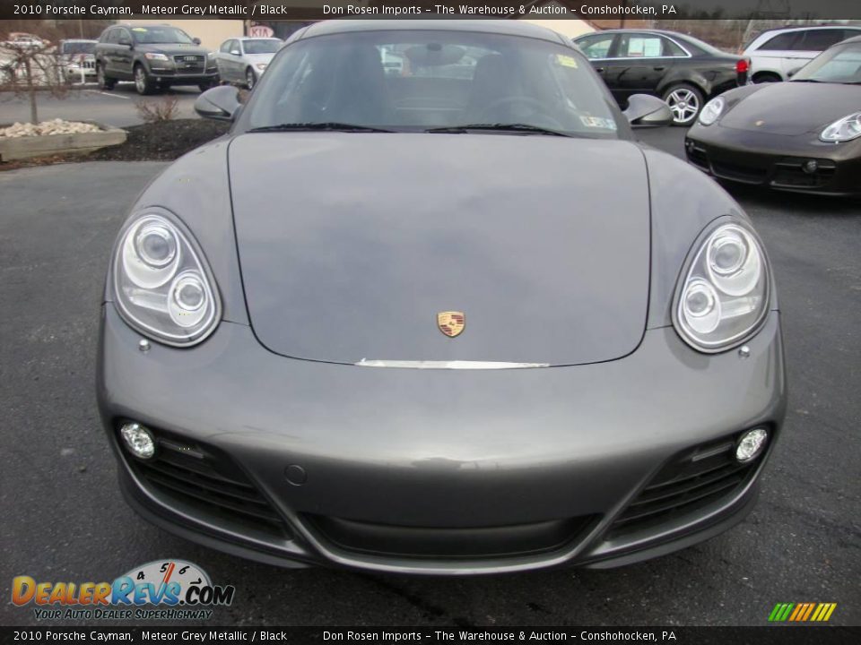 2010 Porsche Cayman Meteor Grey Metallic / Black Photo #3