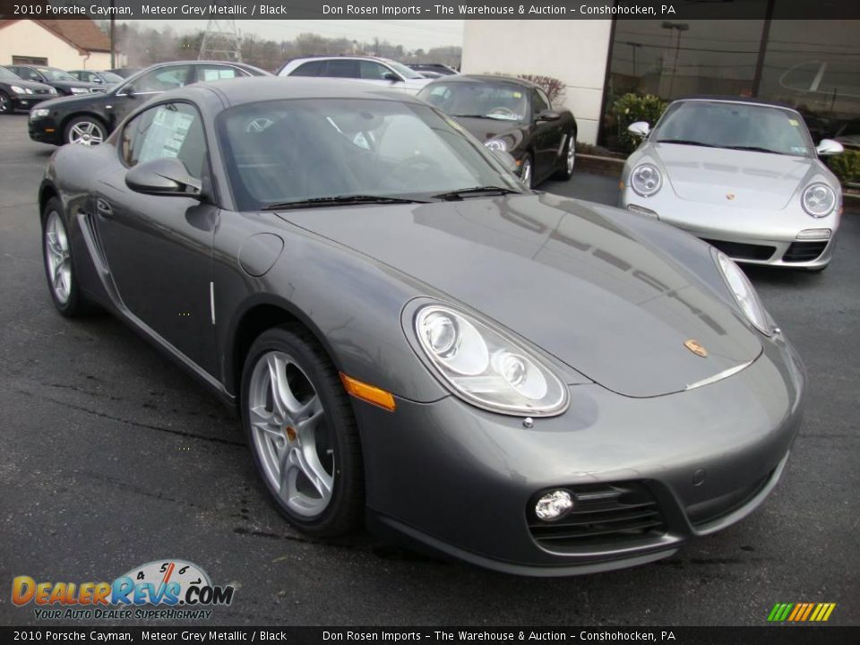 2010 Porsche Cayman Meteor Grey Metallic / Black Photo #4