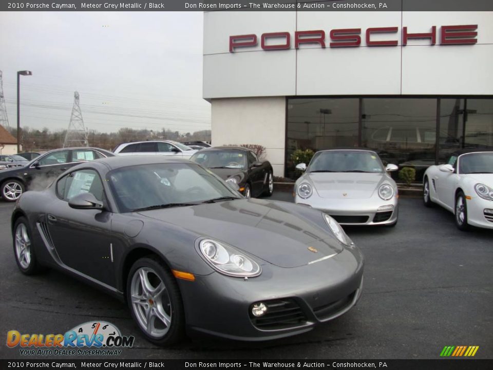 2010 Porsche Cayman Meteor Grey Metallic / Black Photo #5