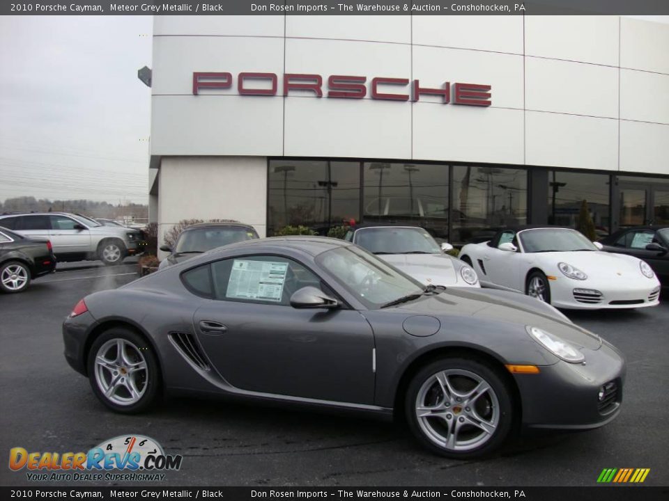 2010 Porsche Cayman Meteor Grey Metallic / Black Photo #6