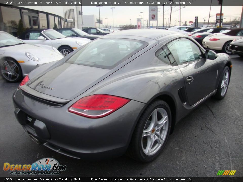 2010 Porsche Cayman Meteor Grey Metallic / Black Photo #7