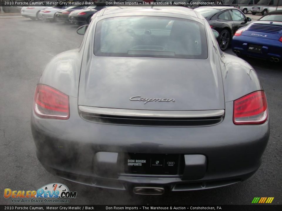 2010 Porsche Cayman Meteor Grey Metallic / Black Photo #8