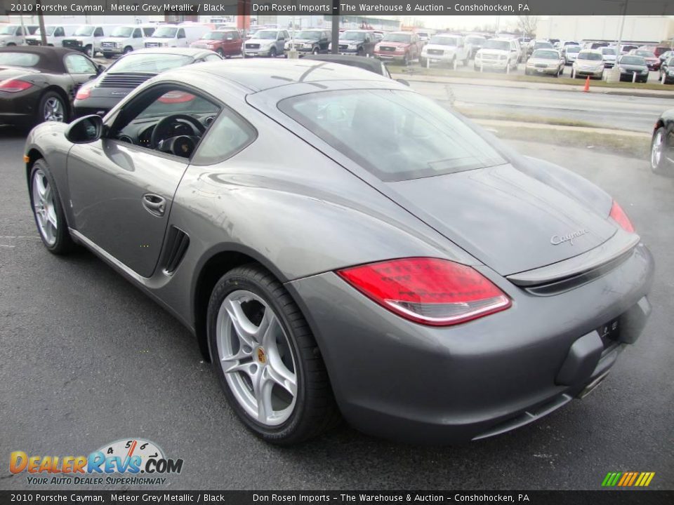 2010 Porsche Cayman Meteor Grey Metallic / Black Photo #9