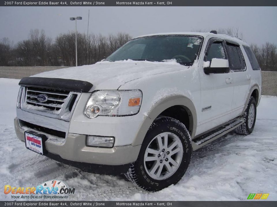 2007 Ford Explorer Eddie Bauer 4x4 Oxford White / Stone Photo #1