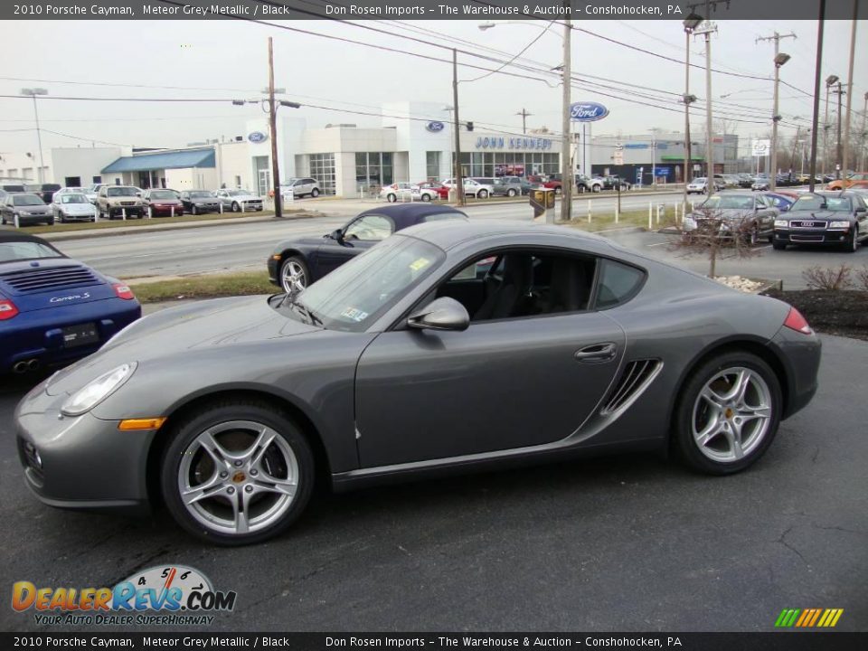 2010 Porsche Cayman Meteor Grey Metallic / Black Photo #10