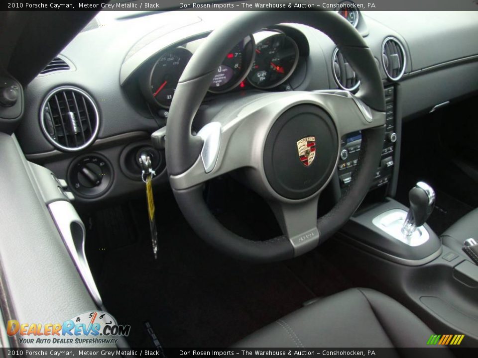 2010 Porsche Cayman Meteor Grey Metallic / Black Photo #11