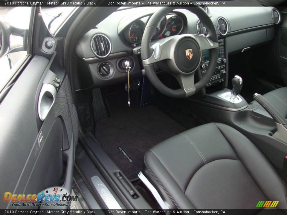 2010 Porsche Cayman Meteor Grey Metallic / Black Photo #12