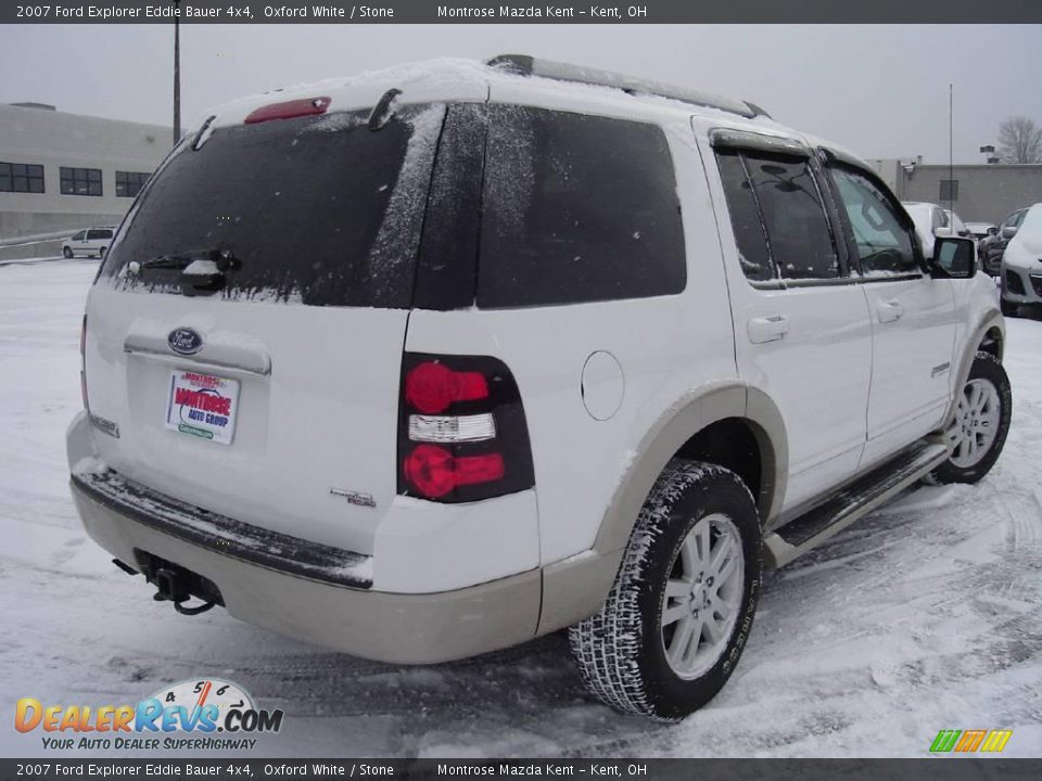 2007 Ford Explorer Eddie Bauer 4x4 Oxford White / Stone Photo #5