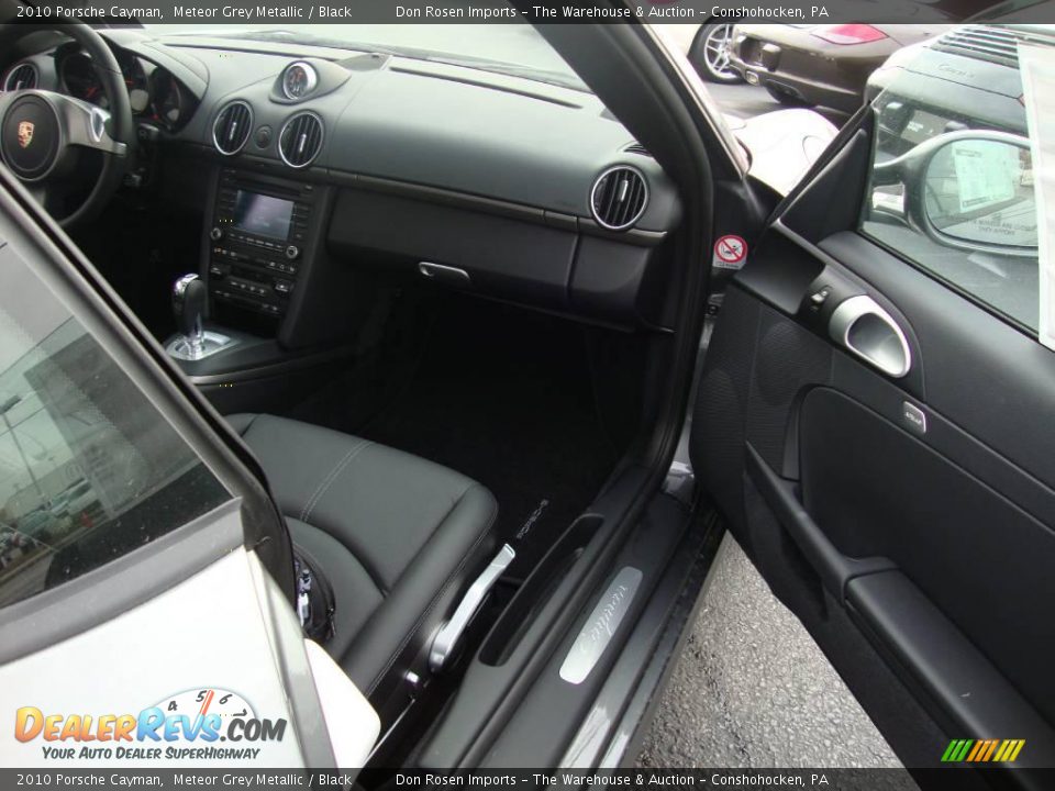 2010 Porsche Cayman Meteor Grey Metallic / Black Photo #16