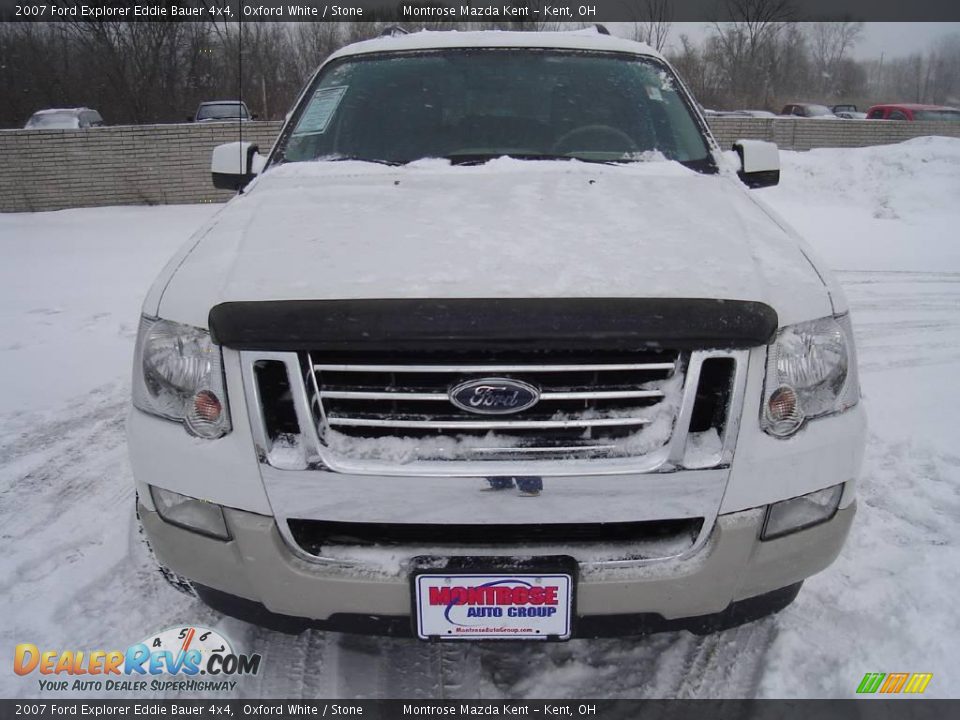 2007 Ford Explorer Eddie Bauer 4x4 Oxford White / Stone Photo #8