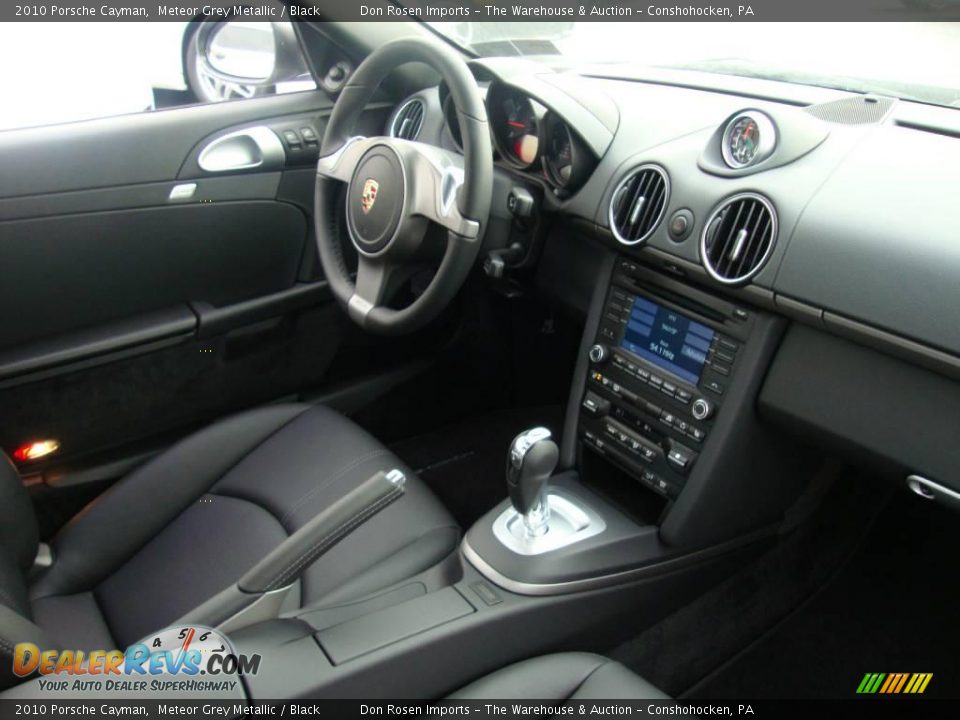 2010 Porsche Cayman Meteor Grey Metallic / Black Photo #17