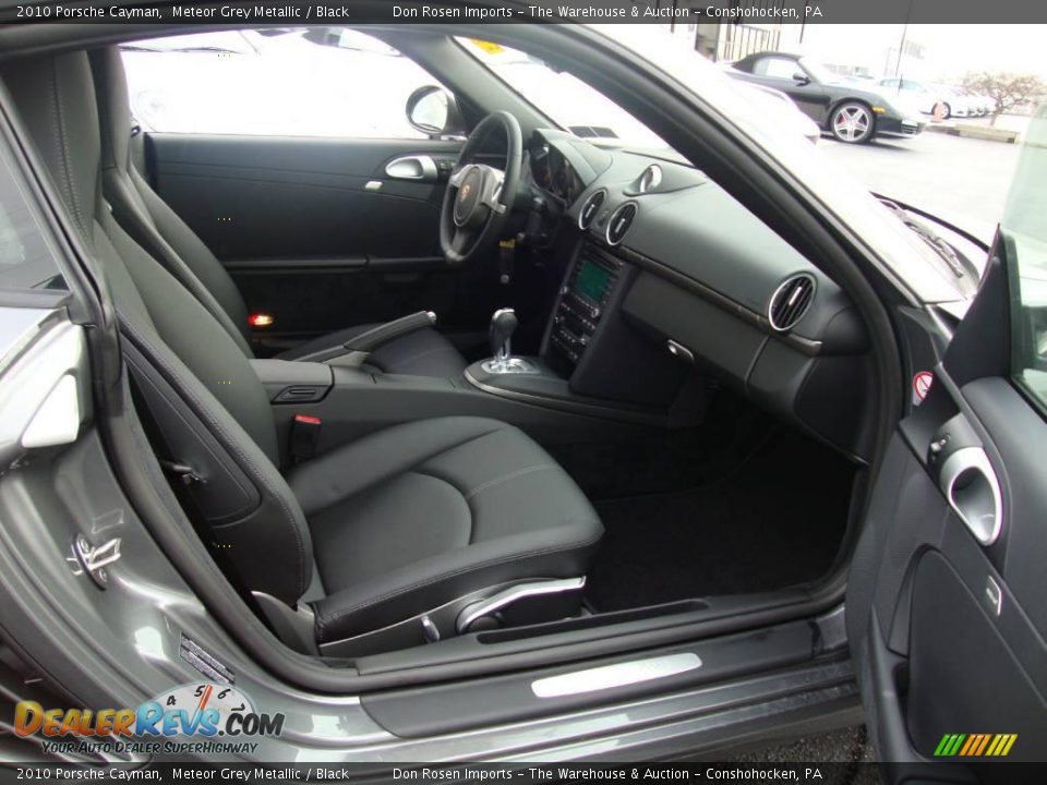 2010 Porsche Cayman Meteor Grey Metallic / Black Photo #18