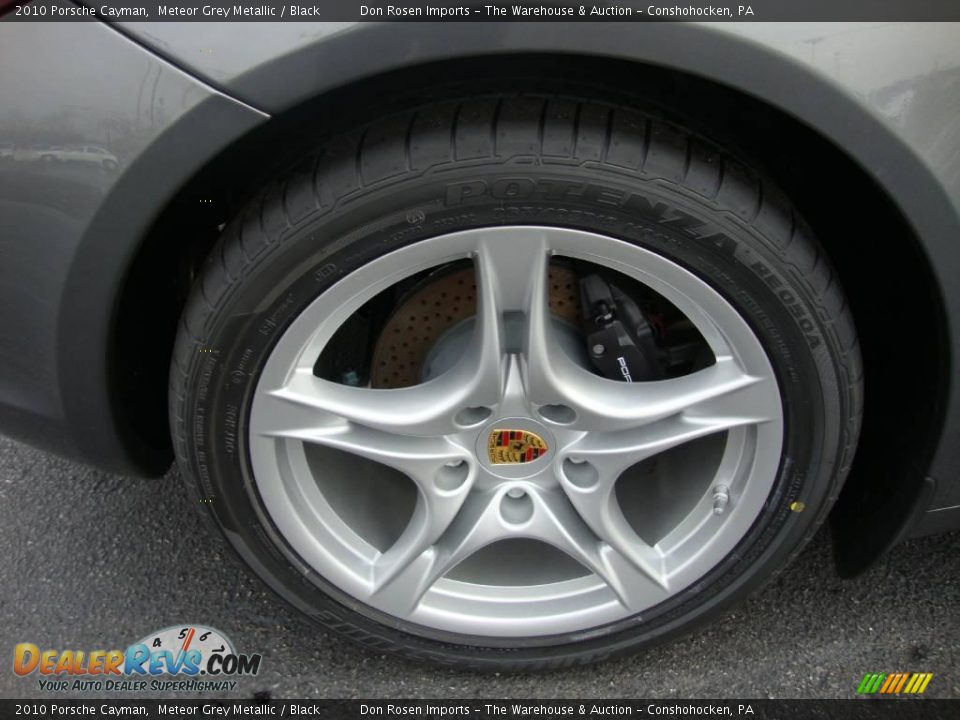 2010 Porsche Cayman Meteor Grey Metallic / Black Photo #21