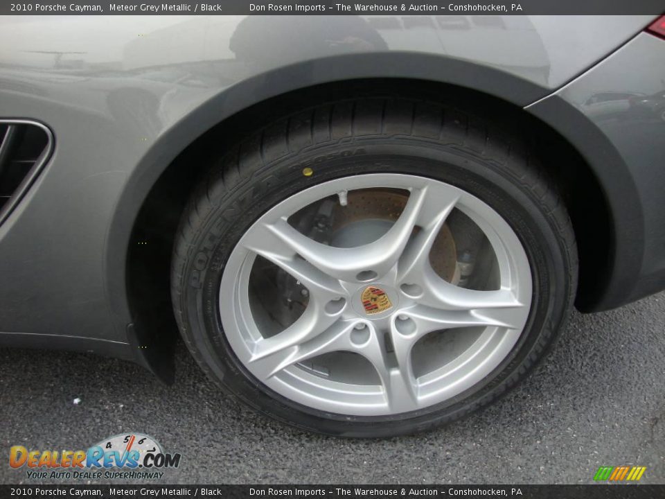 2010 Porsche Cayman Meteor Grey Metallic / Black Photo #24