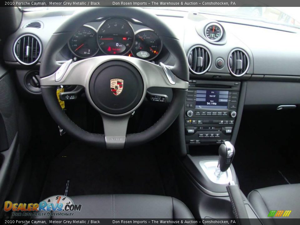 2010 Porsche Cayman Meteor Grey Metallic / Black Photo #26