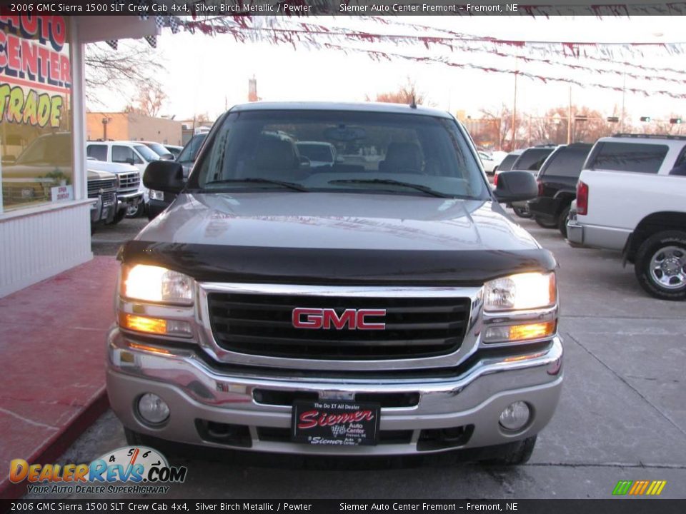 2006 GMC Sierra 1500 SLT Crew Cab 4x4 Silver Birch Metallic / Pewter Photo #2