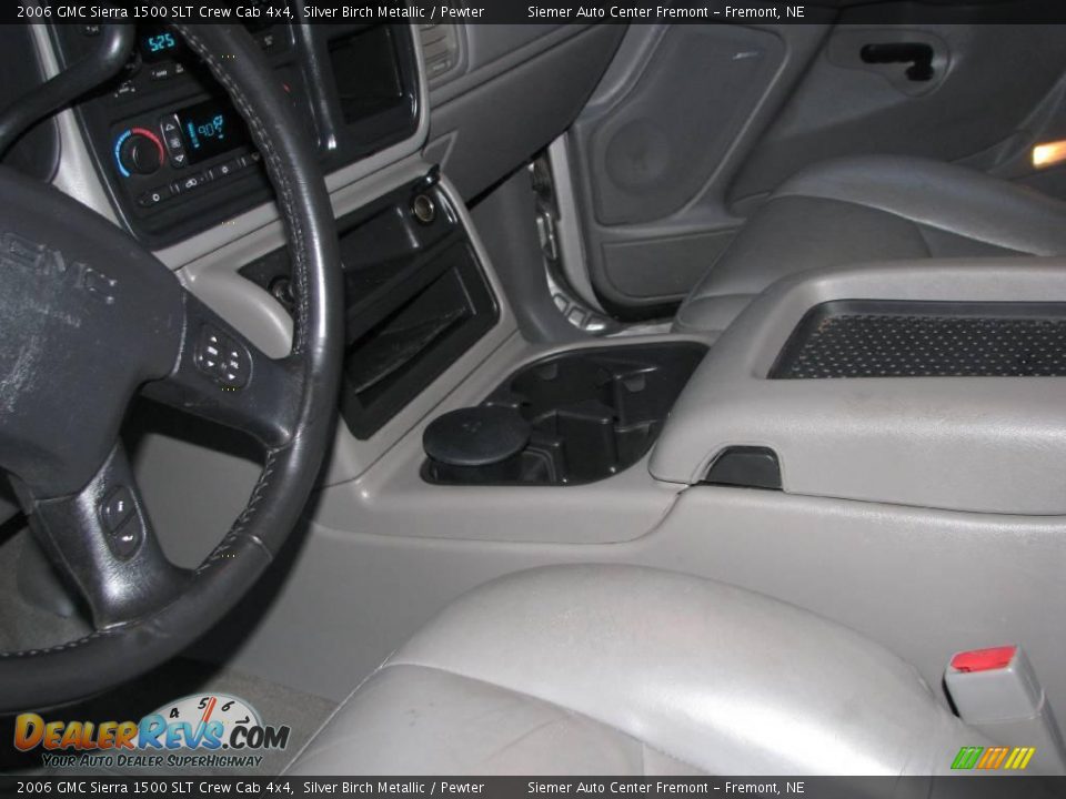 2006 GMC Sierra 1500 SLT Crew Cab 4x4 Silver Birch Metallic / Pewter Photo #7