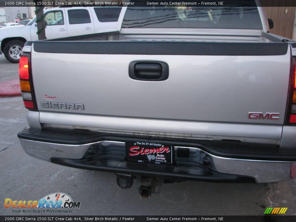 2006 GMC Sierra 1500 SLT Crew Cab 4x4 Silver Birch Metallic / Pewter Photo #11