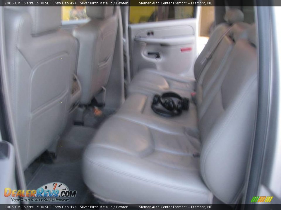 2006 GMC Sierra 1500 SLT Crew Cab 4x4 Silver Birch Metallic / Pewter Photo #18