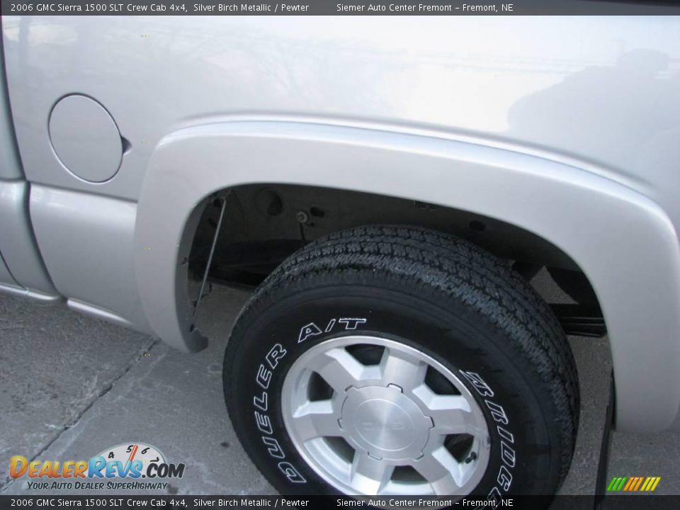 2006 GMC Sierra 1500 SLT Crew Cab 4x4 Silver Birch Metallic / Pewter Photo #19