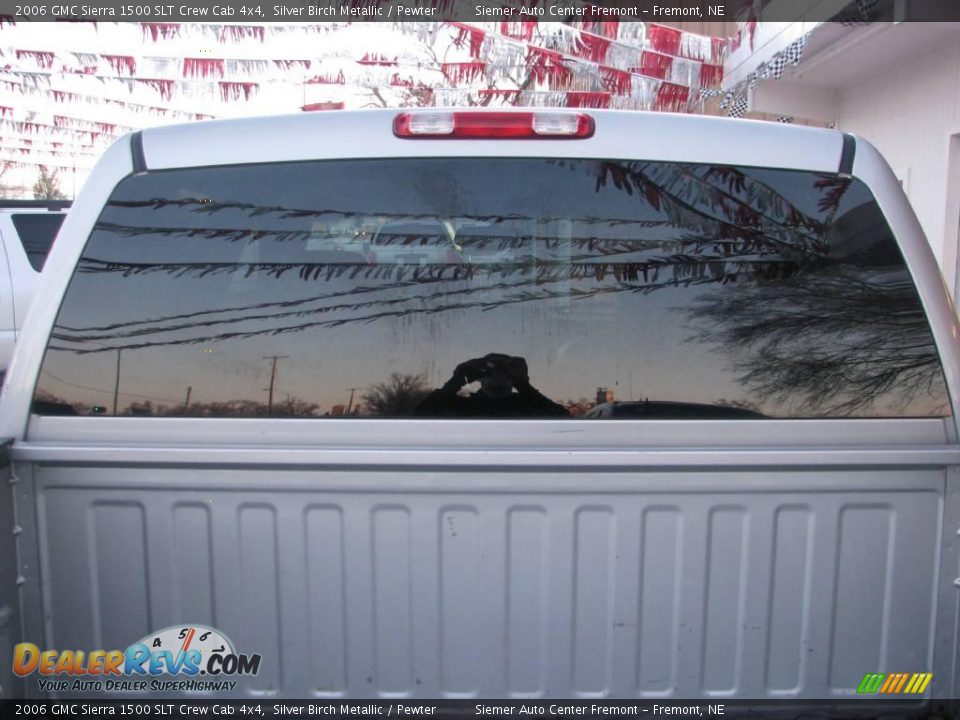 2006 GMC Sierra 1500 SLT Crew Cab 4x4 Silver Birch Metallic / Pewter Photo #20