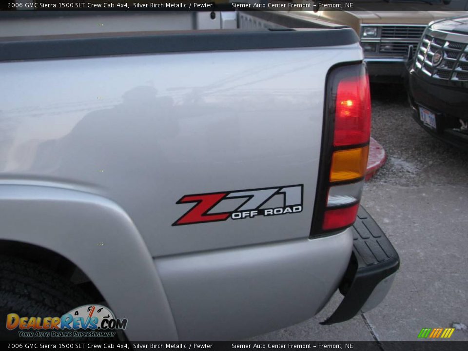 2006 GMC Sierra 1500 SLT Crew Cab 4x4 Silver Birch Metallic / Pewter Photo #28