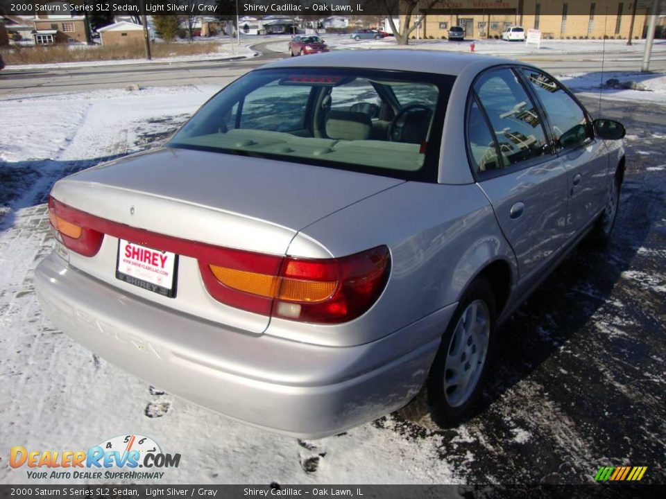 2000 Saturn S Series SL2 Sedan Light Silver / Gray Photo #5