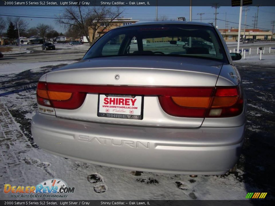 2000 Saturn S Series SL2 Sedan Light Silver / Gray Photo #6