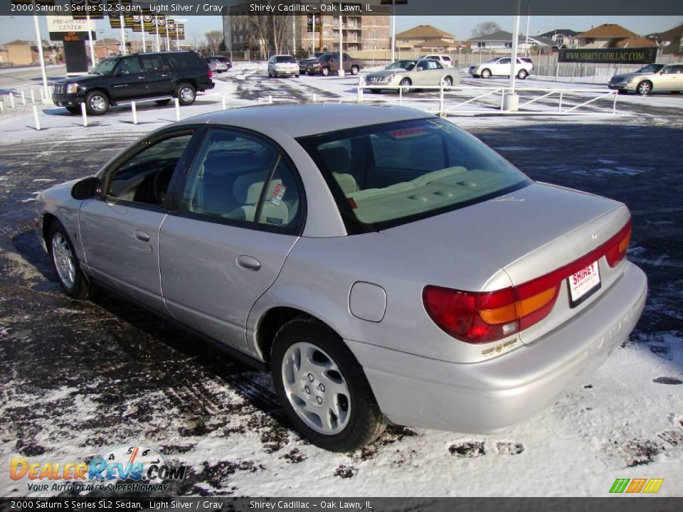 2000 Saturn S Series SL2 Sedan Light Silver / Gray Photo #7