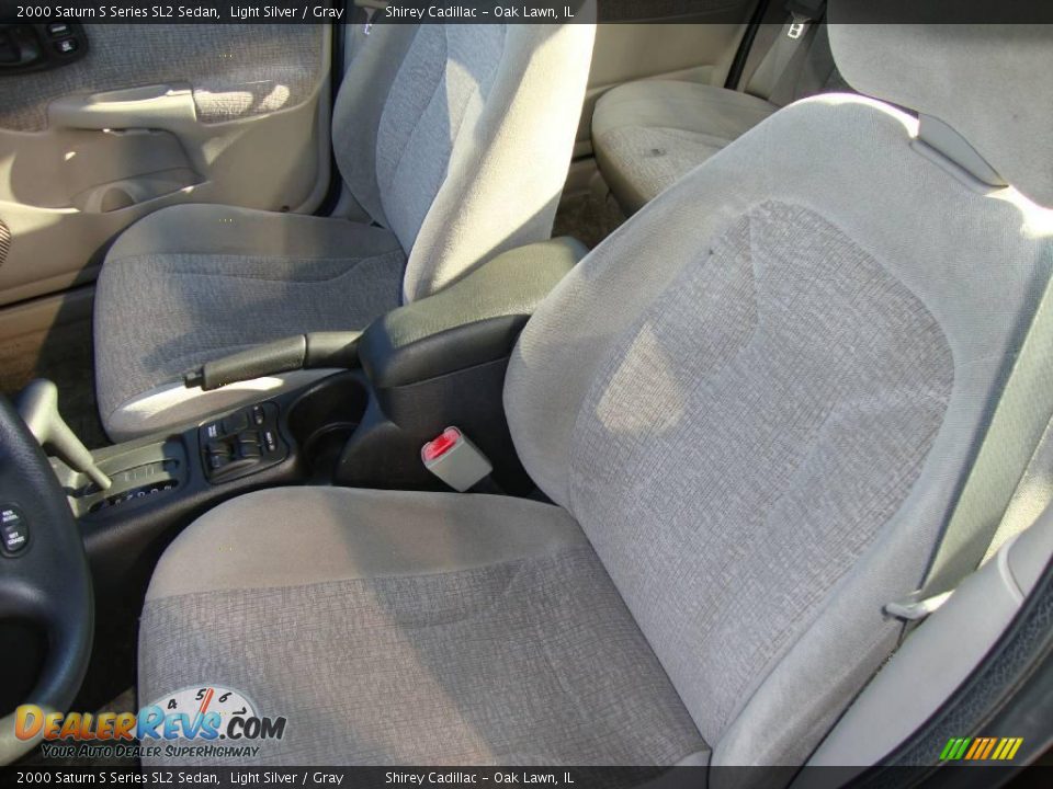 2000 Saturn S Series SL2 Sedan Light Silver / Gray Photo #11