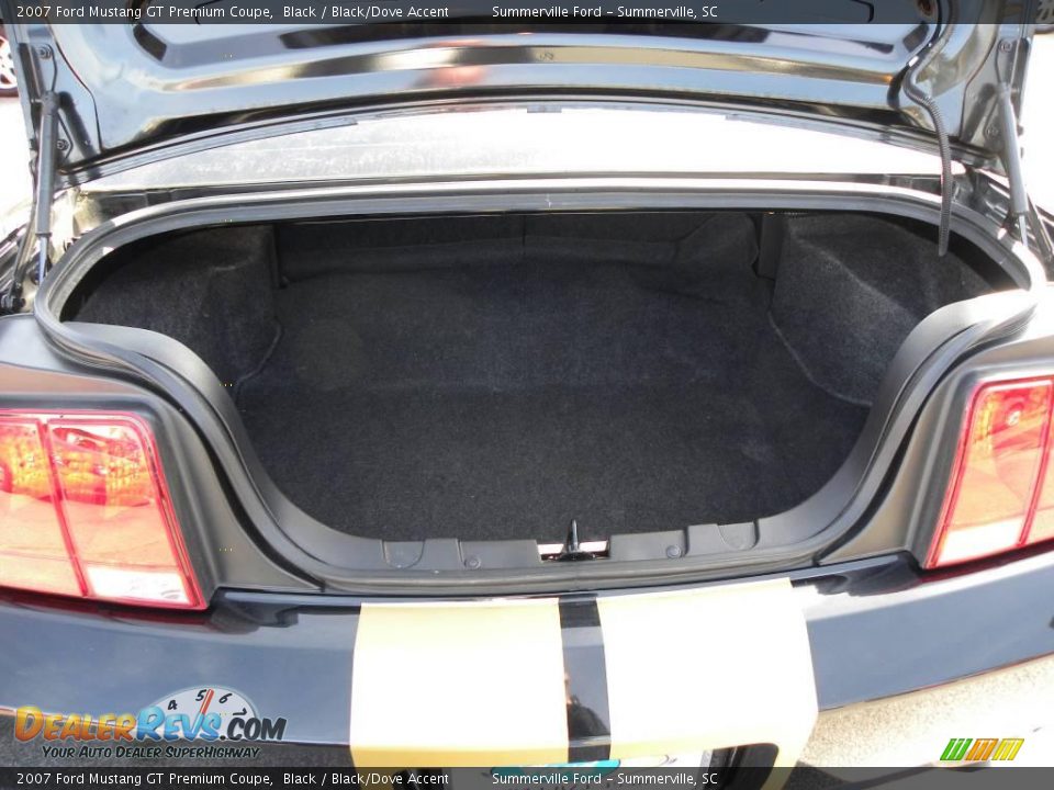 2007 Ford Mustang GT Premium Coupe Black / Black/Dove Accent Photo #12